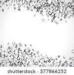 abstract black alphabet... | Shutterstock .eps vector #377866252