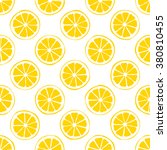 Lemon Seamless Pattern White...