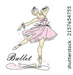 Woman Ballet Dancer Of...