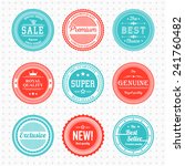 vintage labels template set. ... | Shutterstock .eps vector #241760482