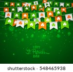 colorful festive bunting with... | Shutterstock .eps vector #548465938