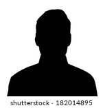 unknown male person illustration | Shutterstock .eps vector #182014895