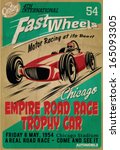 Vector Vintage Race Poster.