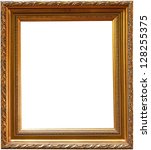 old antique gold picture frame... | Shutterstock . vector #128255375