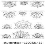 spiderweb frame  border ... | Shutterstock .eps vector #1200521482