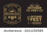oktoberfest vintage logo  label ... | Shutterstock .eps vector #2011250585