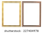 wooden frame isolated on white... | Shutterstock . vector #227404978