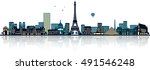 paris skyline | Shutterstock .eps vector #491546248