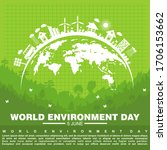 world environment day  poster... | Shutterstock .eps vector #1706153662