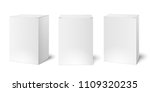 white blank cardboard package... | Shutterstock .eps vector #1109320235