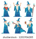 Cartoon Wizard Character. Old...