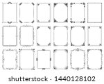 decorative frames. retro... | Shutterstock .eps vector #1440128102