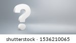 realistic 3d question mark.... | Shutterstock .eps vector #1536210065
