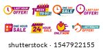 sale countdown badges. last... | Shutterstock . vector #1547922155