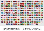 world national waving flags.... | Shutterstock . vector #1594709542