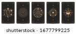 mystic frame card. vector... | Shutterstock .eps vector #1677799225