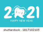 new year teeth. happy holiday... | Shutterstock .eps vector #1817102105