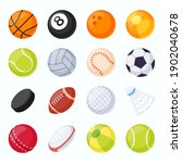 sport balls. soccer  tennis ... | Shutterstock .eps vector #1902040678