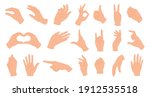 hands holding gestures. elegant ... | Shutterstock .eps vector #1912535518