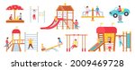 children at playground... | Shutterstock .eps vector #2009469728