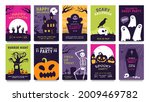 posters for halloween party.... | Shutterstock .eps vector #2009469782