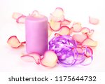 rose petals and a burning... | Shutterstock . vector #1175644732