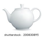 Porcelain Teapot   Stock Image...