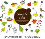 autumn  template packaging.... | Shutterstock .eps vector #470925032