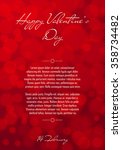 abstract red blurred valentines ... | Shutterstock .eps vector #358734482