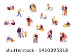 set of people characters in... | Shutterstock .eps vector #1410395318