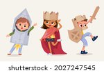 small children dressed up in... | Shutterstock .eps vector #2027247545