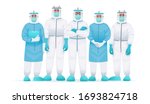 team of doctors in a protective ... | Shutterstock .eps vector #1693824718