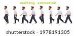 man character walking animation.... | Shutterstock .eps vector #1978191305