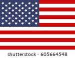 usa flag | Shutterstock .eps vector #605664548