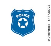 police officer badge icon... | Shutterstock .eps vector #647720728