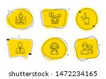 human  support and couple signs.... | Shutterstock .eps vector #1472234165