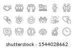 friendship and love line icons. ... | Shutterstock .eps vector #1544028662