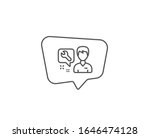 spanner tool line icon. chat... | Shutterstock . vector #1646474128