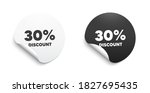 30  discount. round sticker... | Shutterstock .eps vector #1827695435