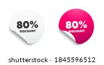 80  discount. round sticker... | Shutterstock .eps vector #1845596512