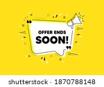 offer ends soon. megaphone... | Shutterstock .eps vector #1870788148