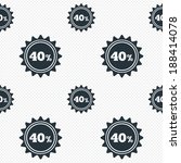 40 percent discount sign icon.... | Shutterstock .eps vector #188414078