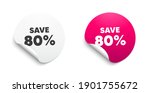 save 80 percent off. round... | Shutterstock .eps vector #1901755672