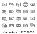 photo line icons. print image ... | Shutterstock .eps vector #1926970658