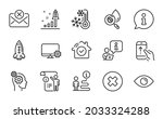 technology icons set. included... | Shutterstock .eps vector #2033324288