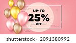 up to 25 percent off sale.... | Shutterstock .eps vector #2091380992