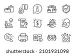 line icons set. included icon... | Shutterstock .eps vector #2101931098