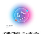 alarm clock sound line icon.... | Shutterstock .eps vector #2123320352