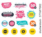 sale shopping banners. special... | Shutterstock .eps vector #577697002
