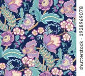seamless pattern with stylized... | Shutterstock .eps vector #1928969078